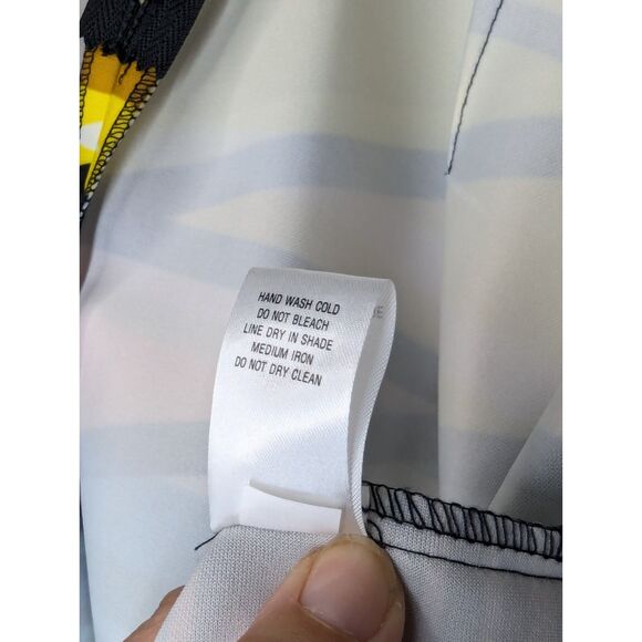 NWT Maia Multicolor Mini Short Sleeve Dress Size 10 Stretch Art to Wear Modern - Picture 7 of 10